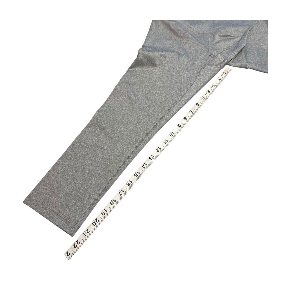 90 Degree By Reflex Cropped Leggings Women's XS Heather Gray Stretch High-Waist - Picture 4 of 6